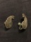 Milgrain Marcasite Detailed Designer 25x16mm Pair of Sterling Silver Earrings
