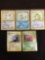 NICE Adult Owned POKEMON Mega Collection - 5 Holo Holofoil Rare Trading Cards