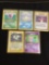 NICE Adult Owned POKEMON Mega Collection - 5 Holo Holofoil Rare Trading Cards