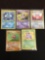 NICE Adult Owned POKEMON Mega Collection - 5 Holo Holofoil Rare Trading Cards