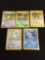 NICE Adult Owned POKEMON Mega Collection - 5 Holo Holofoil Rare Trading Cards