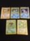 NICE Adult Owned POKEMON Mega Collection - 5 Holo Holofoil Rare Trading Cards