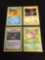 POKEMON MEGA COLLECTION - Lot of Four 1st Edition Shadowless Base Set Trading Cards