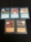 5 Count Lot of Vintage Magic the Gathering Gold Symbol Rare Cards from Store Closeout