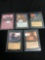 5 Count Lot of Vintage Magic the Gathering Gold Symbol Rare Cards from Store Closeout