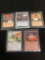 5 Count Lot of Vintage Magic the Gathering Gold Symbol Rare Cards from Store Closeout