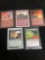 5 Count Lot of Vintage Magic the Gathering Gold Symbol Rare Cards from Store Closeout