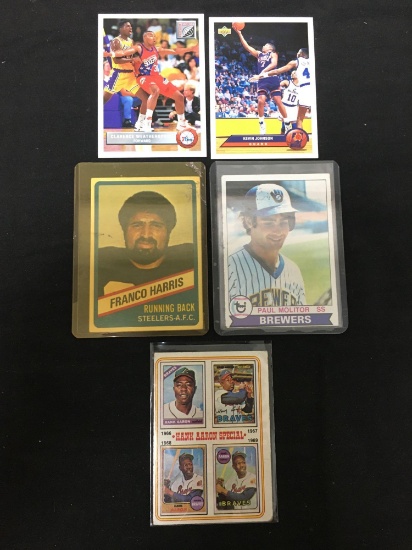 AMAZING Collection - Lot of 5 Sports Cards - Rookies, Stars, Inserts, Autos, VTG, Modern & More