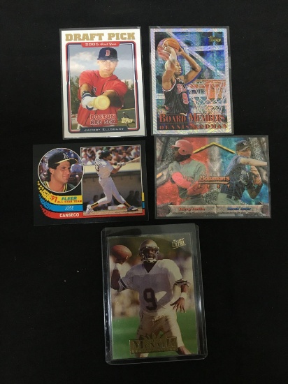 AMAZING Collection - Lot of 5 Sports Cards - Rookies, Stars, Inserts, Autos, VTG, Modern & More