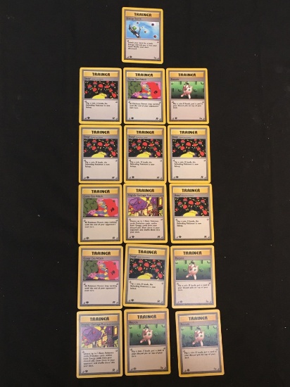 ADULT OWNED MEGA COLLECTION - 16 Card Lot of 1st Edition Pokemon Cards