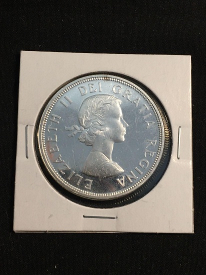 NICE 1964 Canadian 80% Silver Dollar Coin - 0.6 ASW