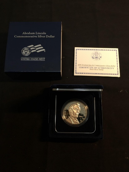 RARE United States Mint Abraham Lincoln 90% Silver Proof Dollar Coin