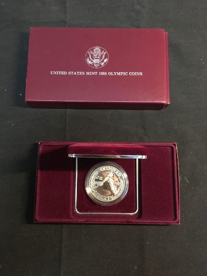 1988 United States Mint Commemorative Olymics 90% Proof Silver Dollar