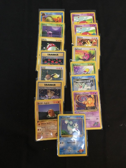 NICE Adult Owned POKEMON Mega Collection - 15 1st Edition Vintage Trading Cards