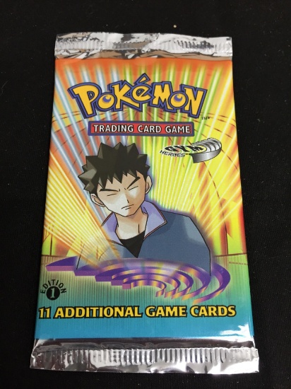 Pokemon Gym Heroes 1st Edition 11 Card Booster Pack - SEE DESCRIPTION