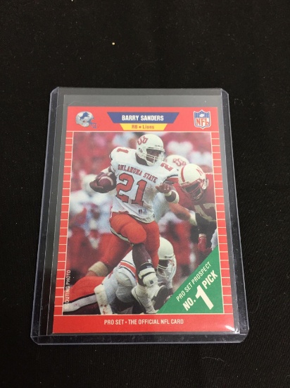 1989 Pro Set BARRY SANDERS Lions ROOKIE Football Card