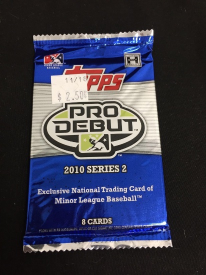 2010 Topps Pro Debut Series 2 Factory Sealed 8 Card Pack - MIKE TROUT INSERT?