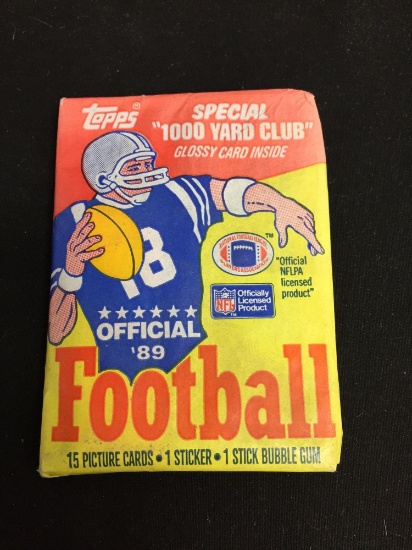 As Found - Unopened 1989 Topps Football Wax Card Pack