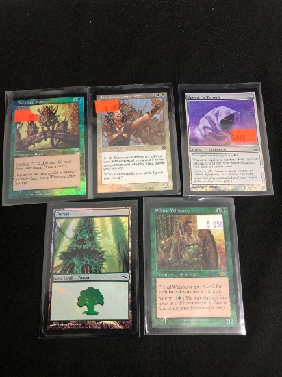 5 Card Lot of Magic the Gathering FOIL Cards with Rares from Collection - UNRESEARCHED