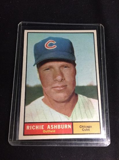 1961 Topps #88 RICHIE ASHBURN Cubs Vintage Baseball Card