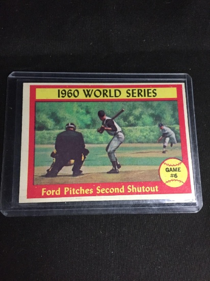 1961 Topps #311 WHITEY FORD World Series Yankees Vintage Baseball Card