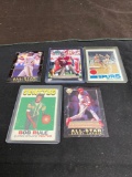 AMAZING Collection - Lot of 5 Sports Cards - Rookies, Stars, Inserts, Autos, VTG, Modern & More