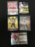 AMAZING Collection - Lot of 5 Sports Cards - Rookies, Stars, Inserts, Autos, VTG, Modern & More