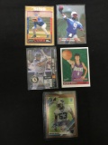 AMAZING Collection - Lot of 5 Sports Cards - Rookies, Stars, Inserts, Autos, VTG, Modern & More