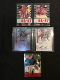 AMAZING Collection - Lot of 5 Sports Cards - Rookies, Stars, Inserts, Autos, VTG, Modern & More