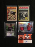 AMAZING Collection - Lot of 5 Sports Cards - Rookies, Stars, Inserts, Autos, VTG, Modern & More