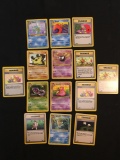 ADULT OWNED MEGA COLLECTION - 14 Card Lot of 1st Edition Pokemon Cards