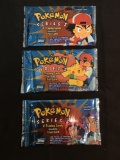 WOW Factory Sealed Vintage Pokemon Topps TV Annimation Series 2 Packs - 3X