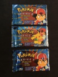 WOW Factory Sealed Vintage Pokemon Topps TV Annimation Series 2 Packs - 3X