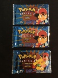 WOW Factory Sealed Vintage Pokemon Topps TV Annimation Series 2 Packs - 3X