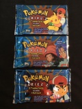 WOW Factory Sealed Vintage Pokemon Topps TV Annimation Series 2 Packs - 3X