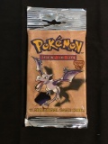 Vintage Original Pokemon Factory Sealed FOSSIL Booster Pack - 11 Additional Game Cards