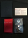 1980 Royal Canadian Mint Proof Coin Set - 50% Silver Dollar!