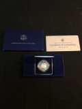 1987 United States Mint Constitution 90% Silver Proof Dollar Coin