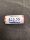 United States Mint Uncirculated $25 Face Value Roll Presidential Dollars - James Monroe