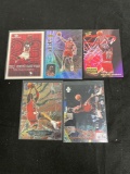 5 Card Lot of MICHAEL JORDAN Chicago Bulls Basketball Cards from HUGE Collection