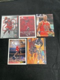 5 Card Lot of MICHAEL JORDAN Chicago Bulls Basketball Cards from HUGE Collection