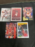 5 Card Lot of MICHAEL JORDAN Chicago Bulls Basketball Cards from HUGE Collection