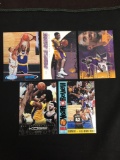 5 Card Lot of KOBE BRYANT Los Angeles Lakers Basketball Cards from Huge Collection