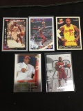 5 Card Lot of LEBRON JAMES Los Angeles Lakers Basketball Cards from Huge Collection