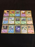 NICE Adult Owned POKEMON Mega Collection - 15 1st Edition Vintage Trading Cards