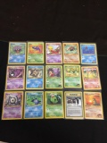 NICE Adult Owned POKEMON Mega Collection - 15 1st Edition Vintage Trading Cards