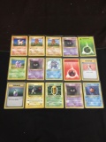 NICE Adult Owned POKEMON Mega Collection - 15 SHADOWLESS Base Set Trading Cards