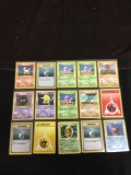 NICE Adult Owned POKEMON Mega Collection - 15 SHADOWLESS Base Set Trading Cards