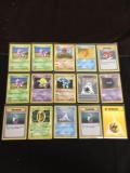 NICE Adult Owned POKEMON Mega Collection - 15 SHADOWLESS Base Set Trading Cards