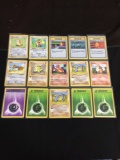 NICE Adult Owned POKEMON Mega Collection - 15 SHADOWLESS Base Set Trading Cards